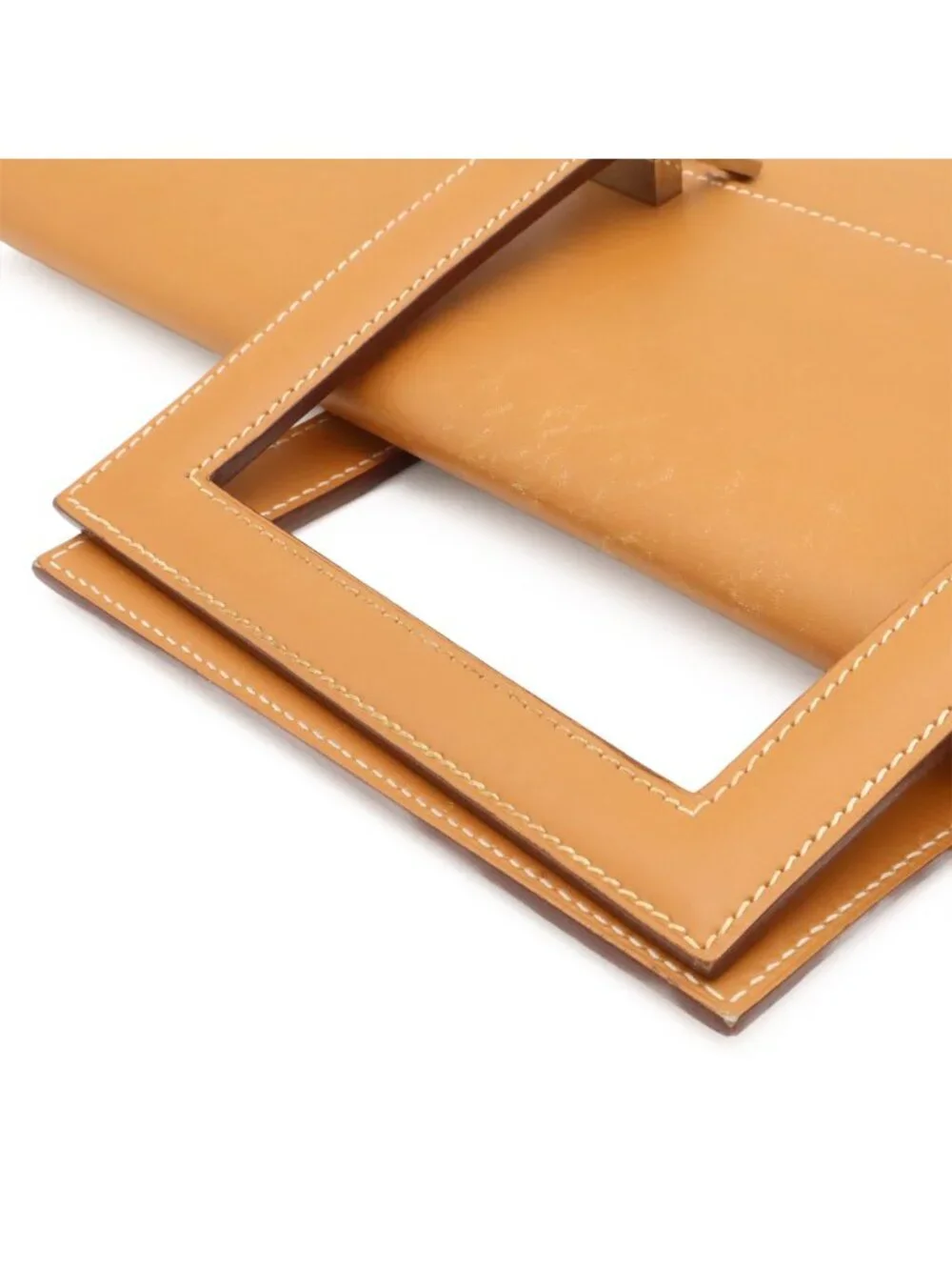 Hermes 365 PM Business Briefcase Document Purse Tablet Case Leather Light Brown